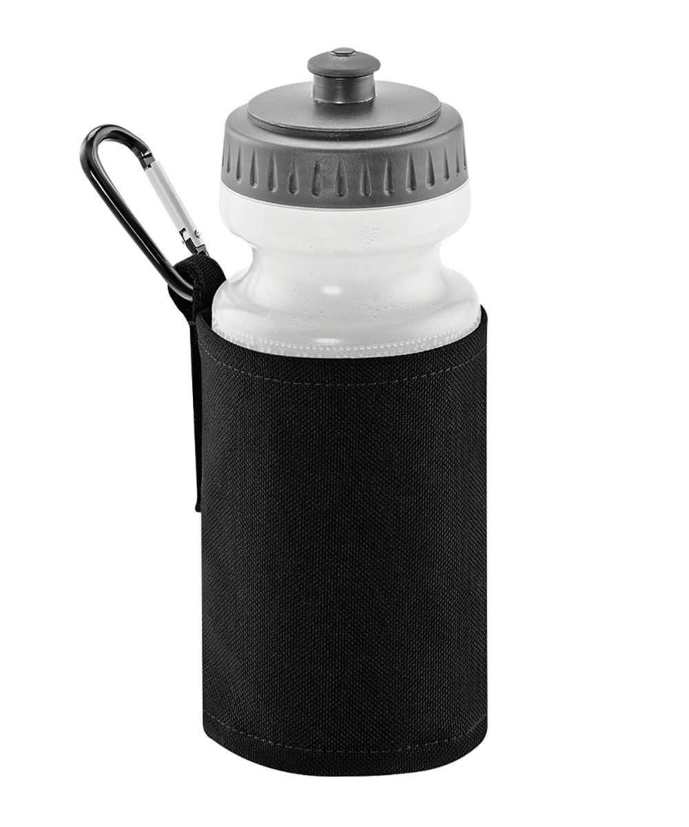 Black Water bottle and holder