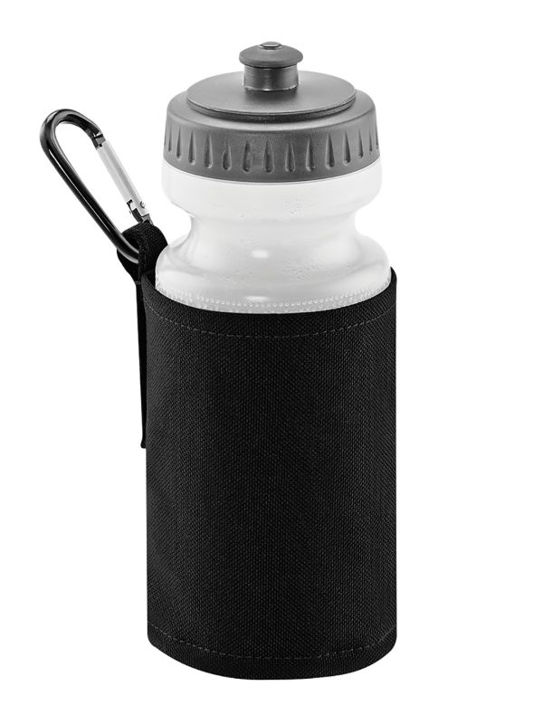 Black Water bottle and holder