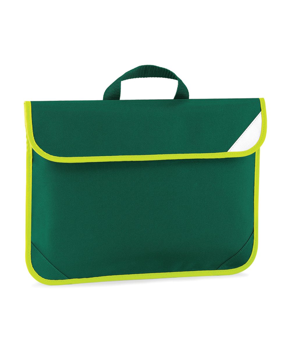 Bottle Green Enhanced-viz book bag