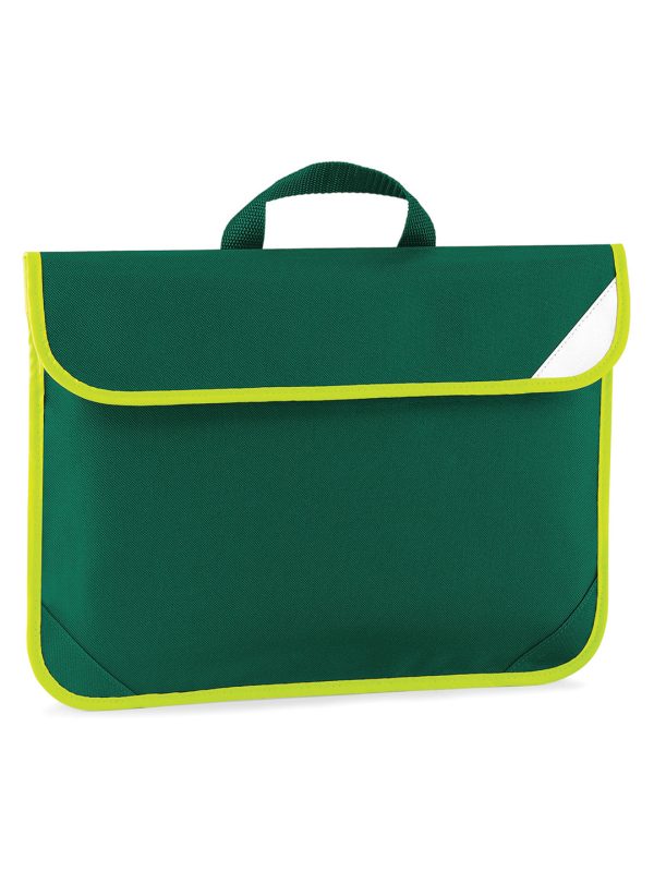 Bottle Green Enhanced-viz book bag