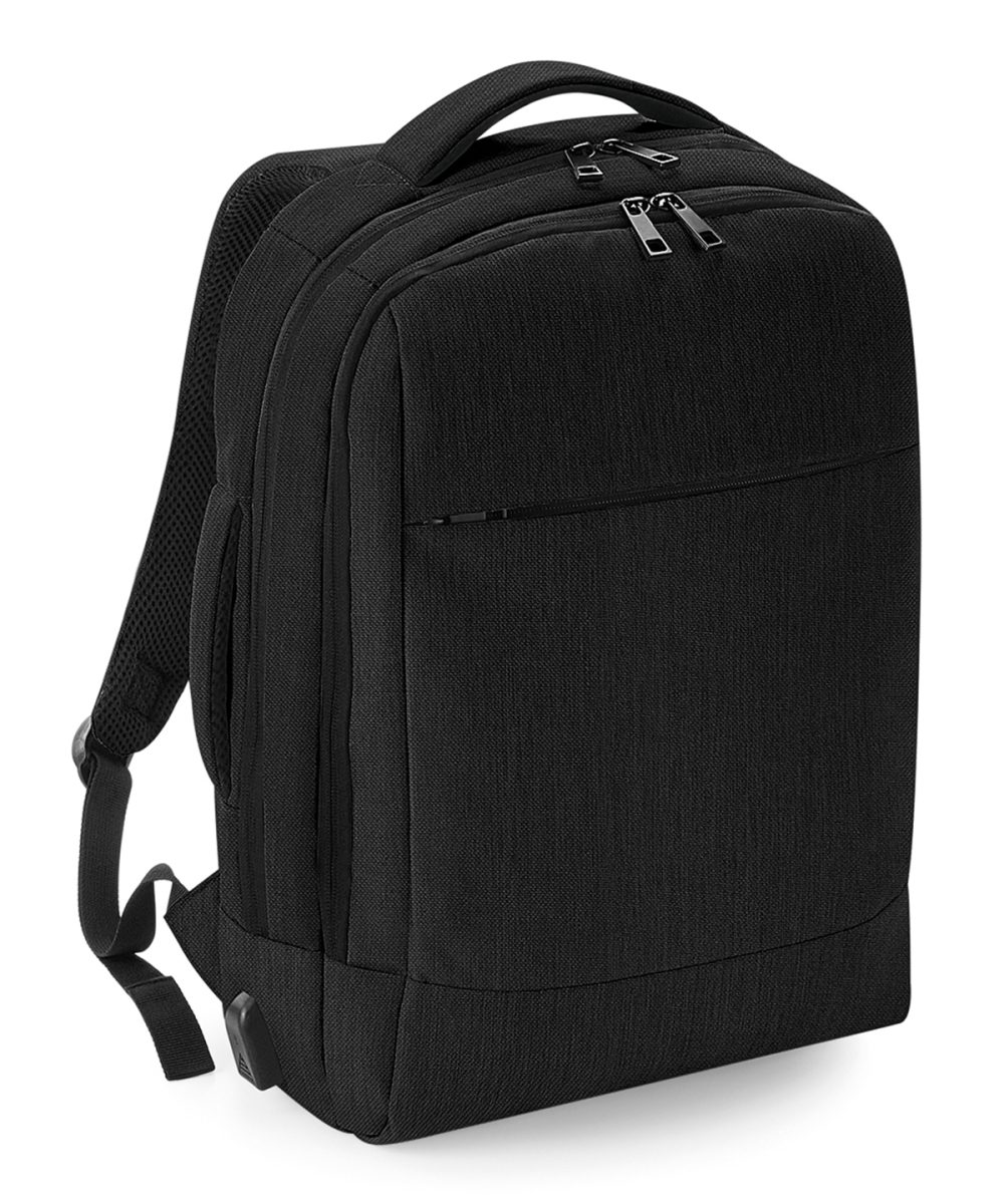 Black Q-Tech charge convertible backpack