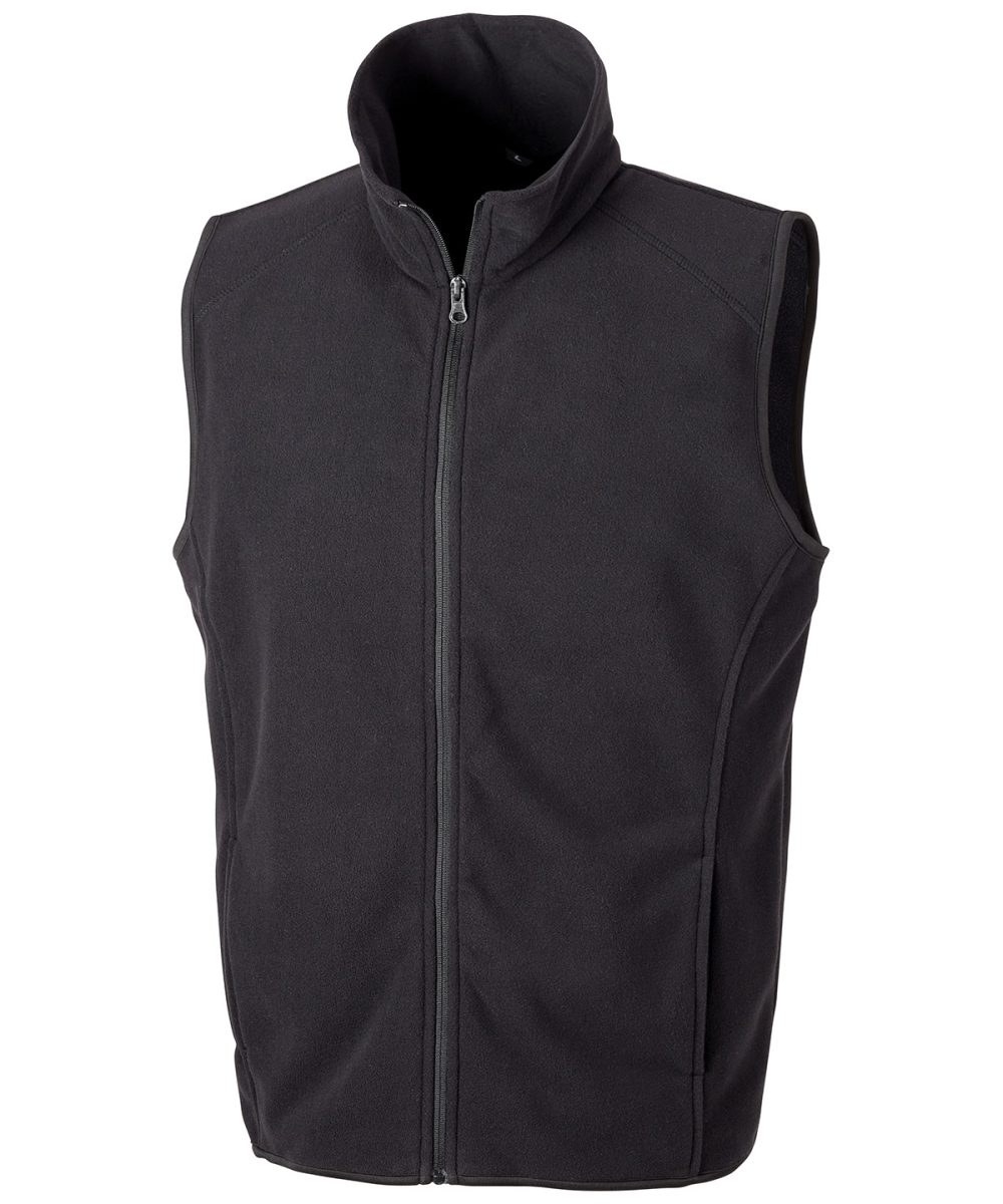 Black Core microfleece gilet