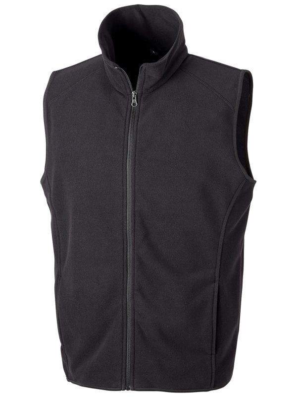 Black Core microfleece gilet