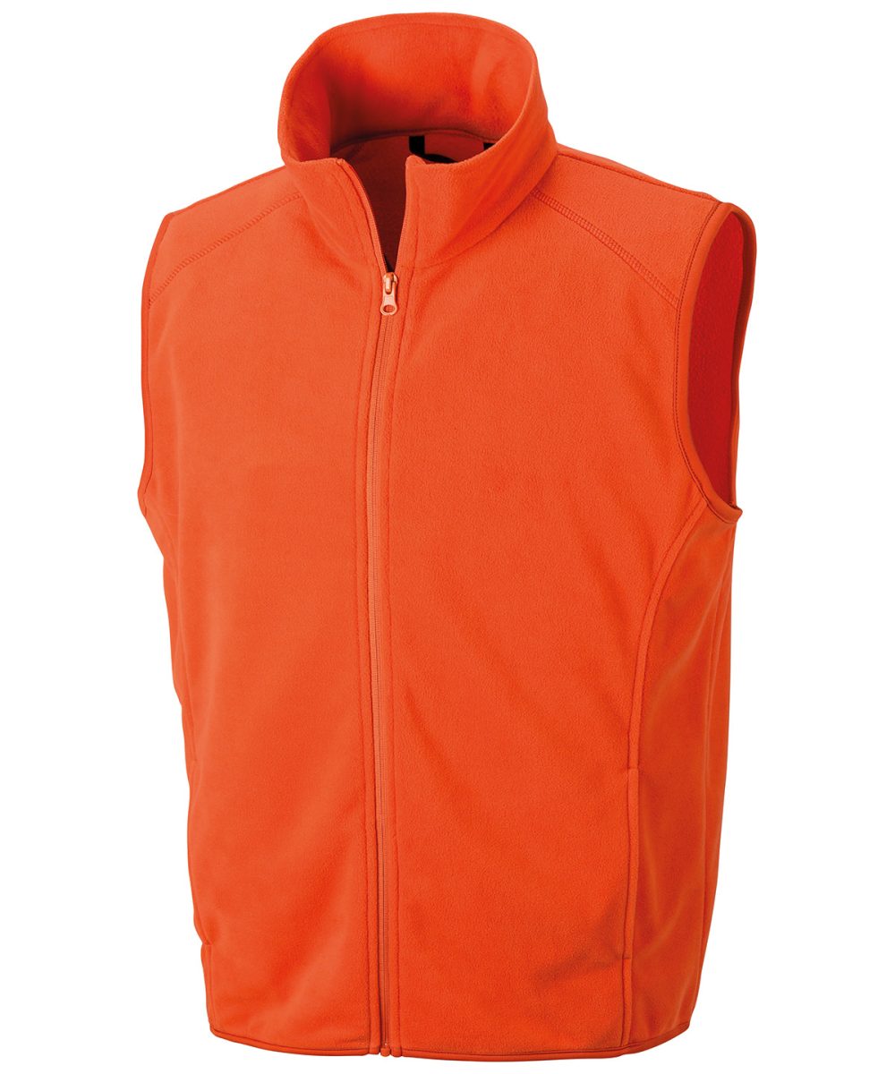 Orange Core microfleece gilet