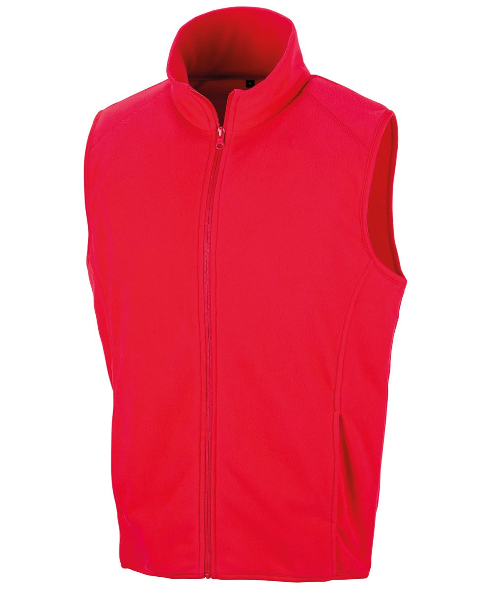 Red Core microfleece gilet