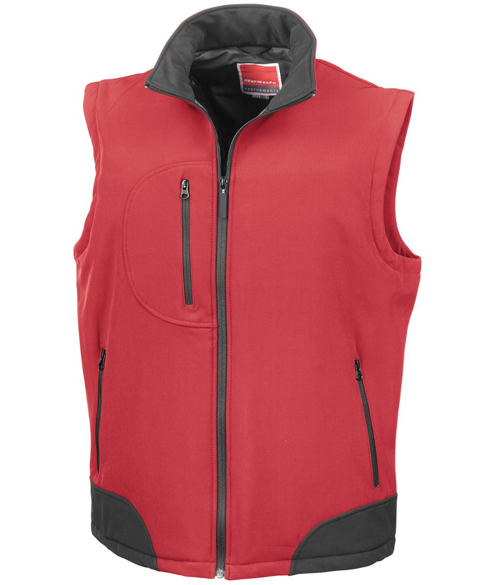 Red/Black Softshell bodywarmer