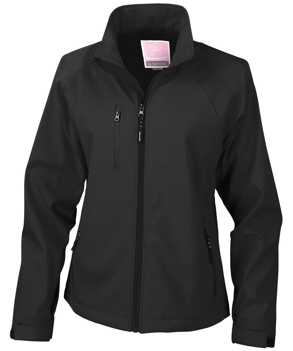 Black Women's baselayer softshell jacket