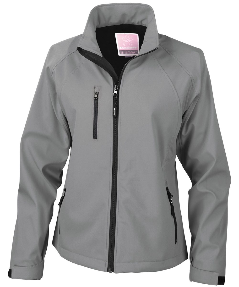 Silver Grey Women's baselayer softshell jacket