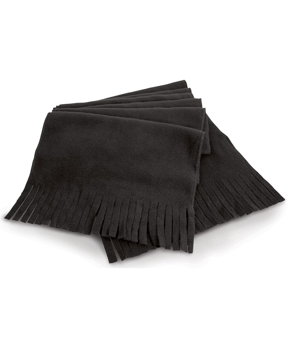 Black Polartherm™ tassel scarf