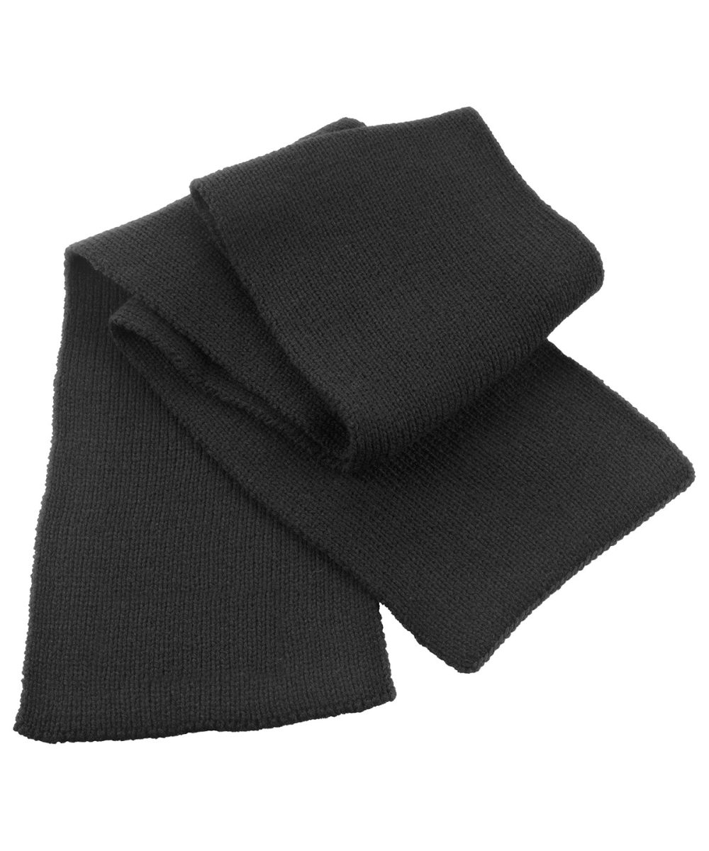 Black Classic heavy knit scarf