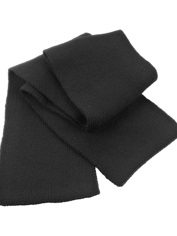 Black Classic heavy knit scarf