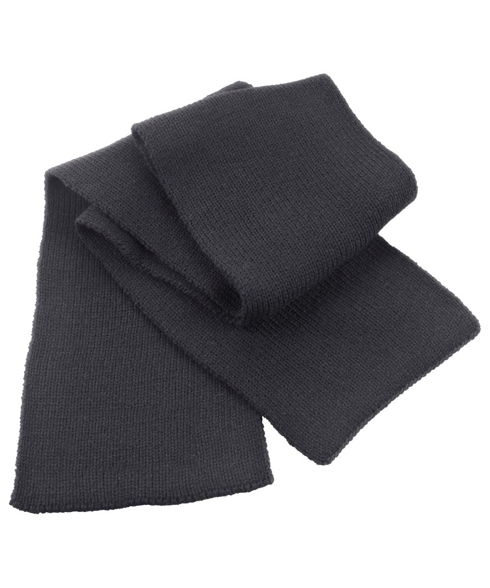 Charcoal Classic heavy knit scarf