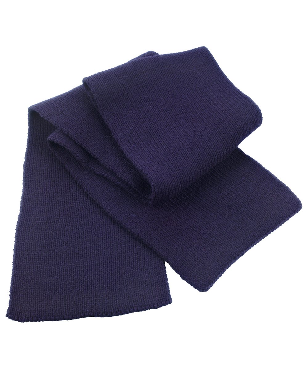 Navy Classic heavy knit scarf