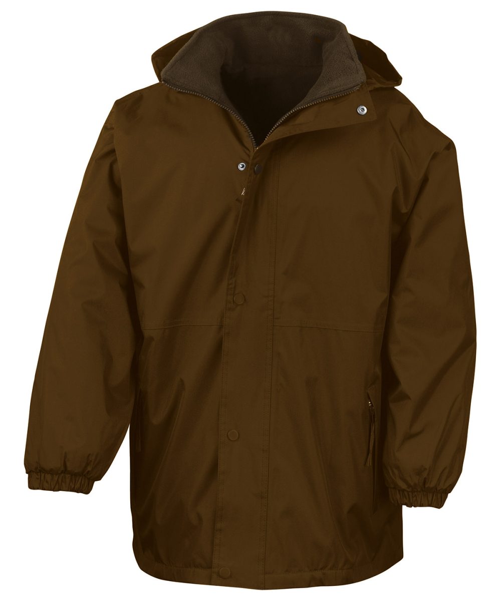 Brown/Brown Junior/youth reversible StormDri 4000 jacket