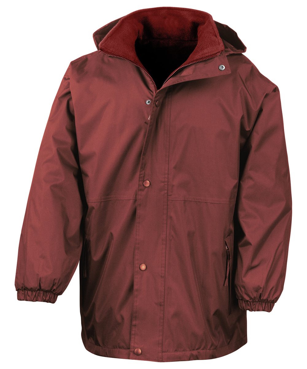 Burgundy/Burgundy Junior/youth reversible StormDri 4000 jacket