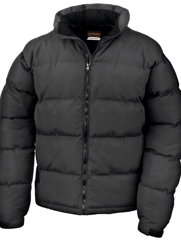 Black Holkham down-feel jacket