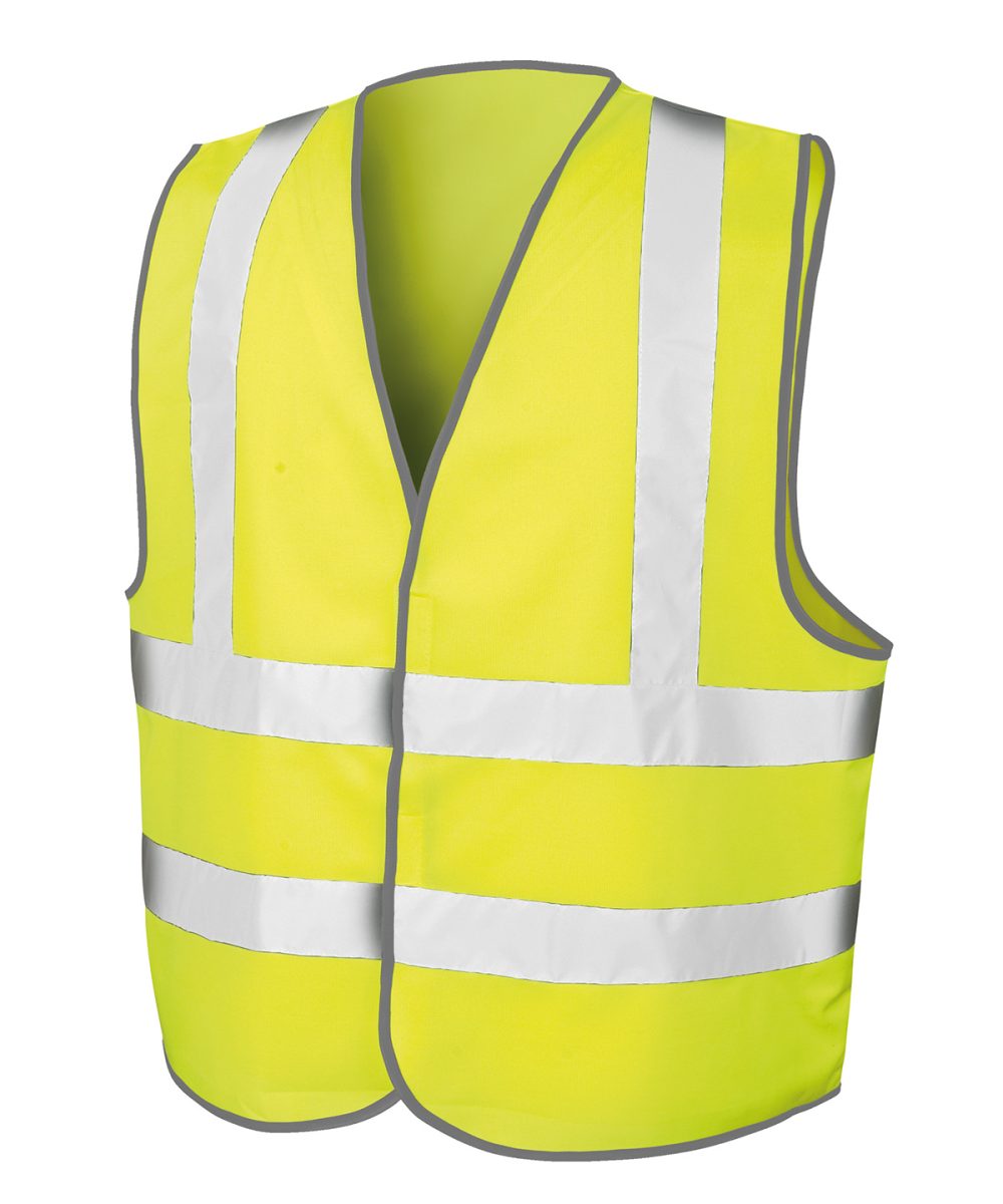 Fluorescent Yellow Core safety motorway vest