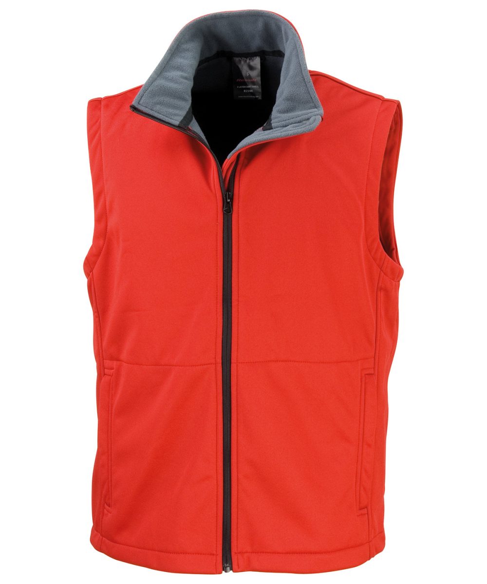 Red Core softshell bodywarmer