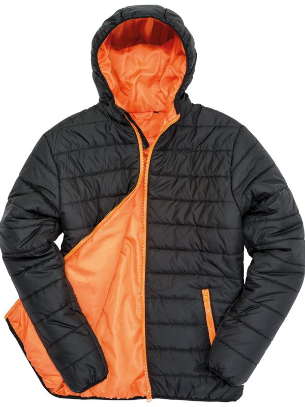 Black/Orange Soft padded jacket