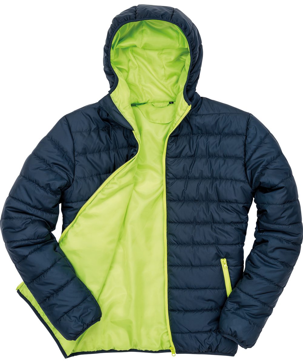 Navy/Lime Soft padded jacket