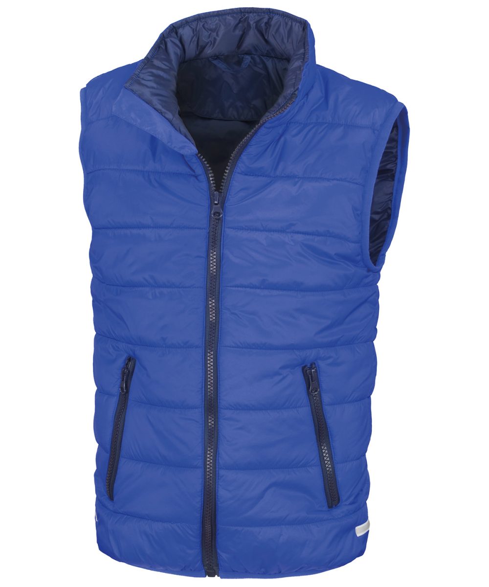 Royal/Navy Core junior bodywarmer