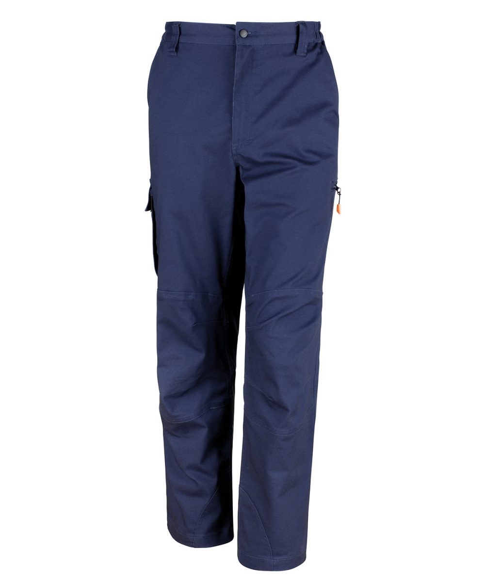 Navy Work-Guard Sabre stretch trousers
