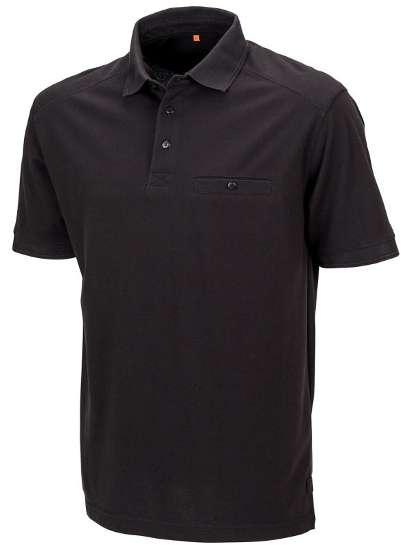 Black Work-Guard Apex pocket polo shirt