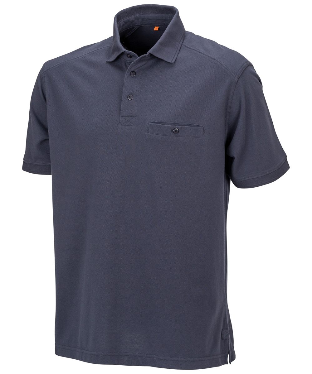 Navy Work-Guard Apex pocket polo shirt