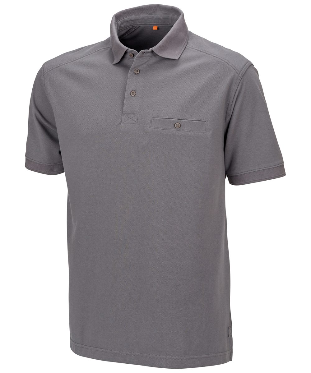 WG Grey Work-Guard Apex pocket polo shirt