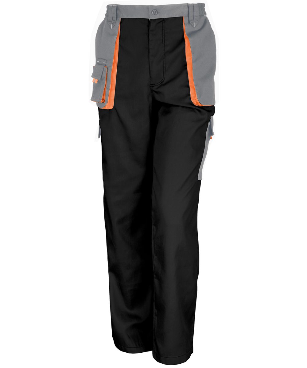 Black/Grey/Orange Work-Guard lite trousers