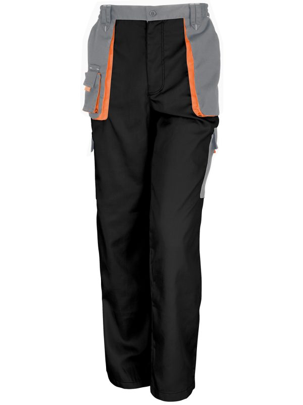 Black/Grey/Orange Work-Guard lite trousers