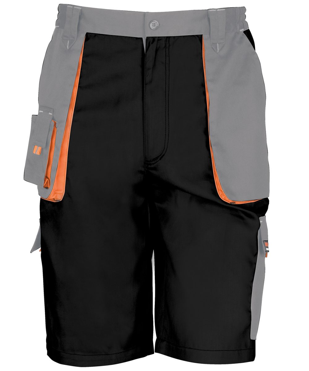 Black/Grey/Orange Work-Guard lite shorts