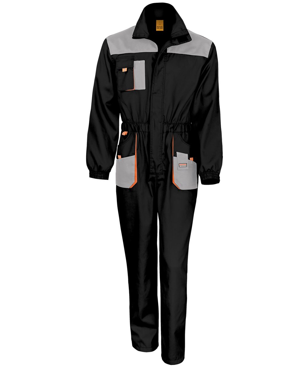 Black/Grey/Orange Work-Guard lite coverall