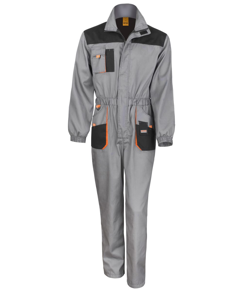 Grey/Black/Orange Work-Guard lite coverall