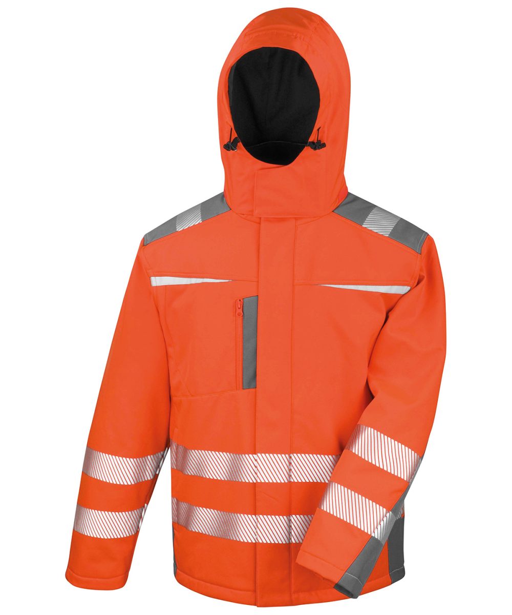 Orange Dynamic softshell coat