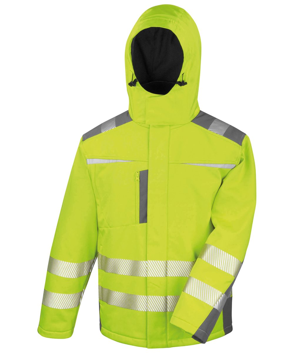 Yellow Dynamic softshell coat