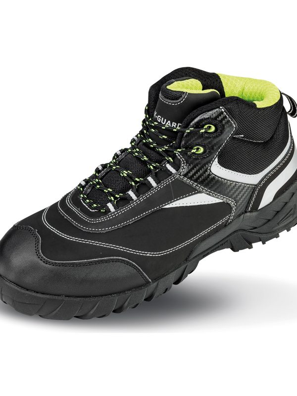 Black/Silver Work-Guard Blackwatch safety boot