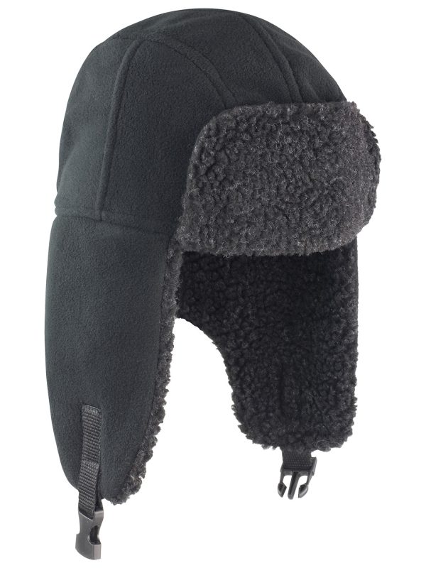 Black Thinsulate™ sherpa hat