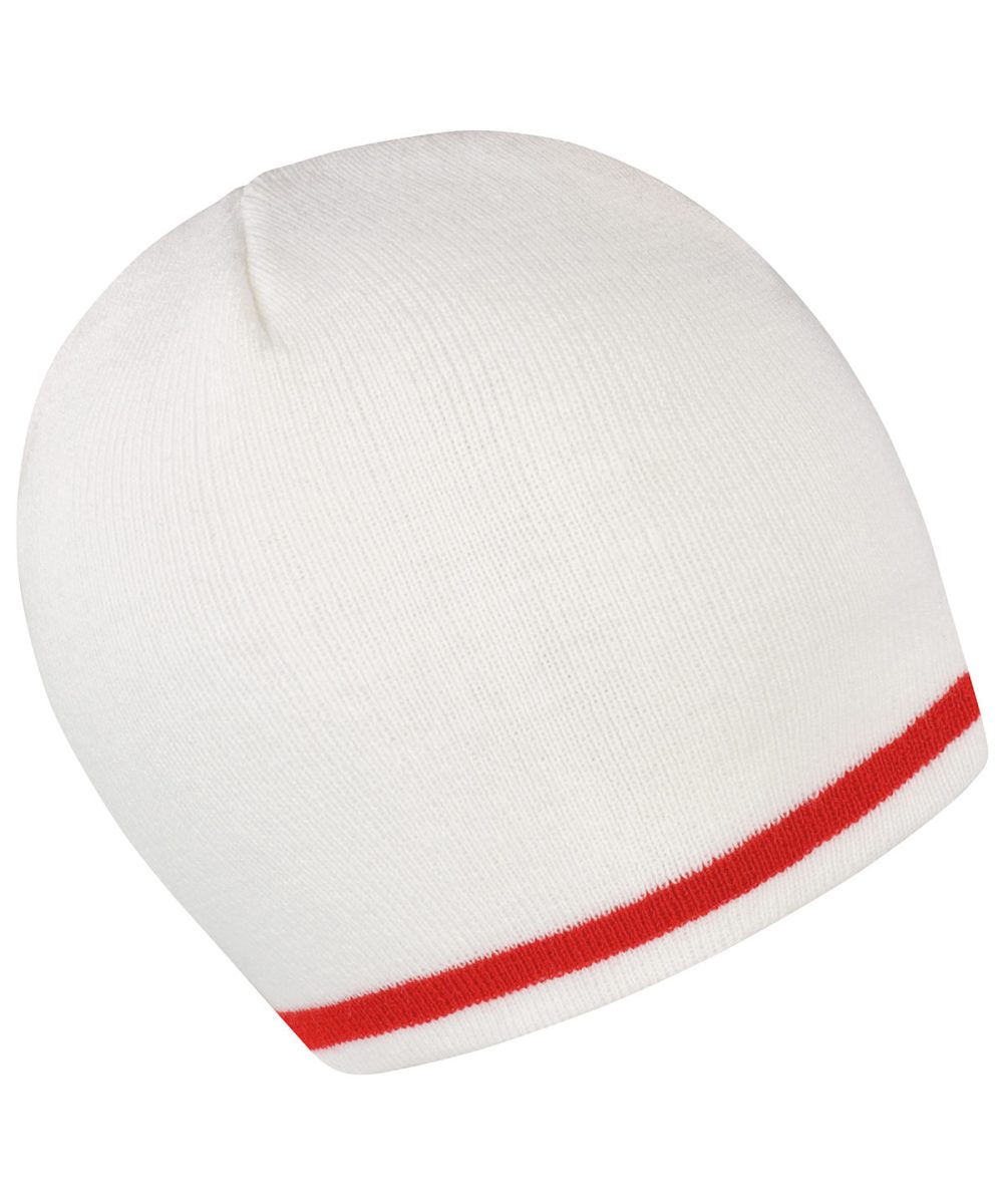 White/Red National beanie