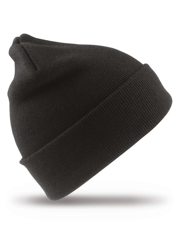 Black Woolly ski hat