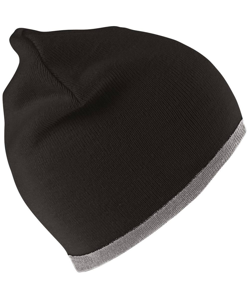 Black/Grey Reversible fashion fit hat