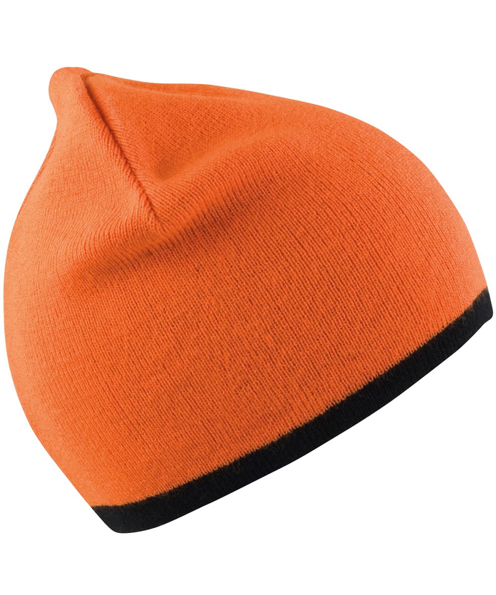 Bright Orange/Black Reversible fashion fit hat