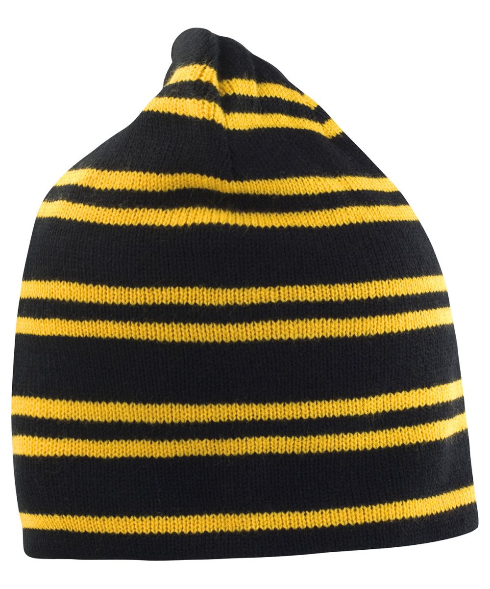 Black/Gold/Black Team reversible beanie