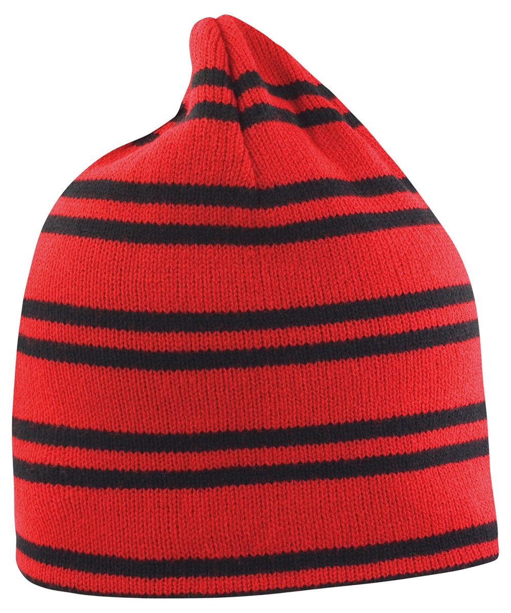 Red/Black/Black Team reversible beanie