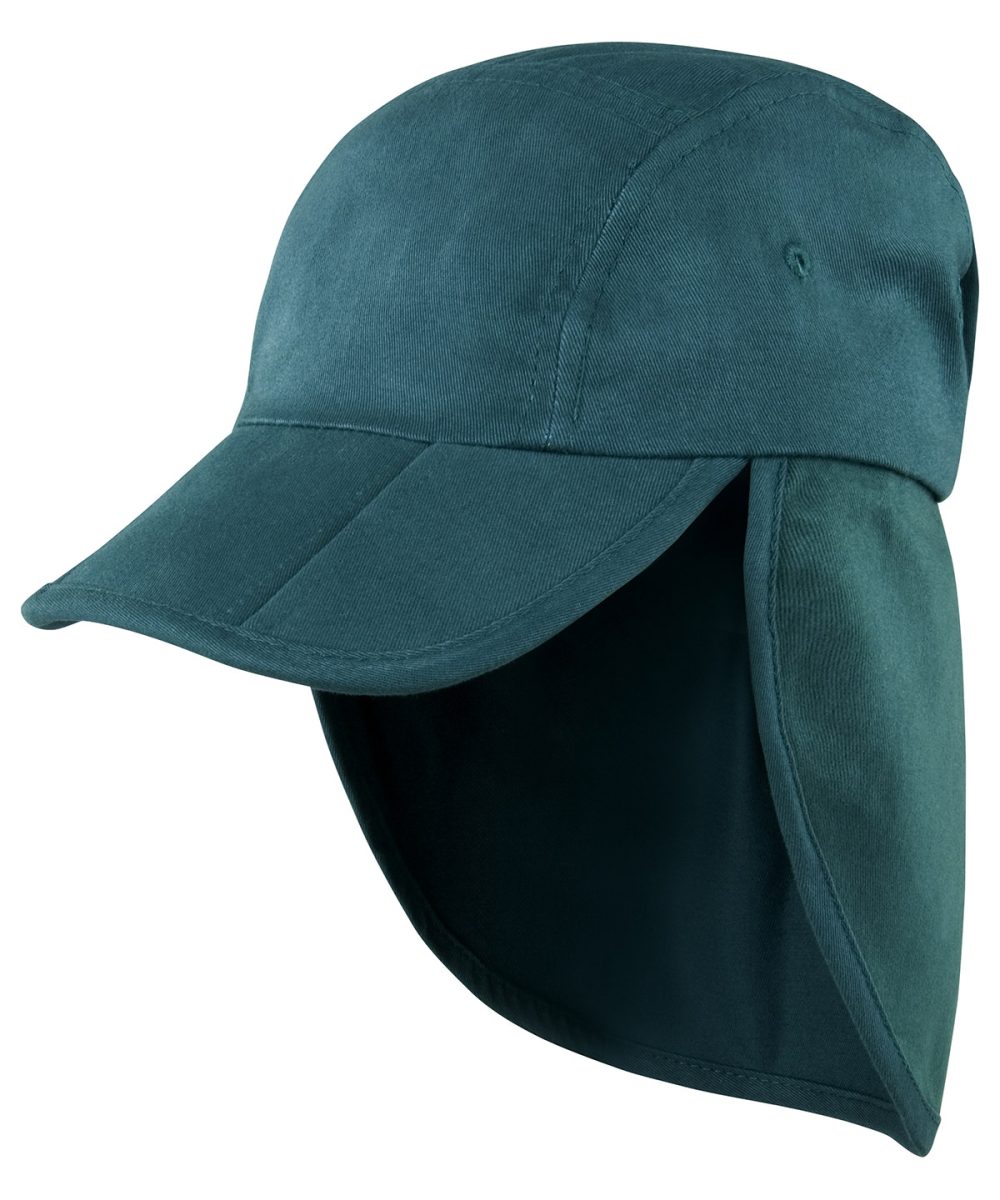 Bottle Green Junior fold-up legionnaire's cap