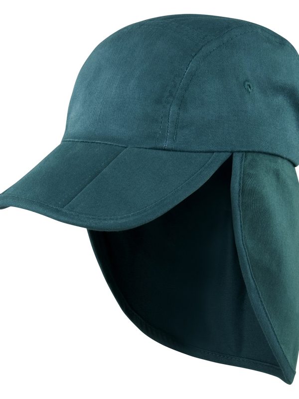 Bottle Green Junior fold-up legionnaire's cap