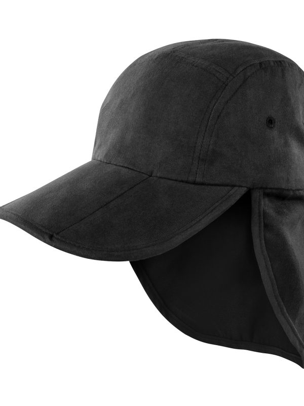 Black Fold-up legionnaire's cap