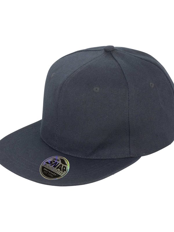 Black Bronx original flat peak snapback cap