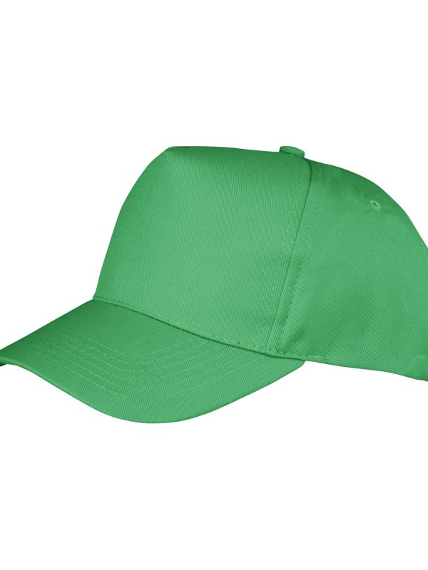 Apple Green Boston 5-panel polycotton printer's cap