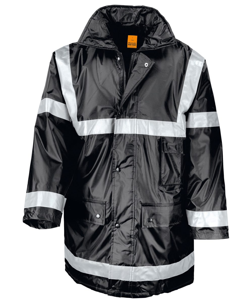 Black Work-Guard management coat